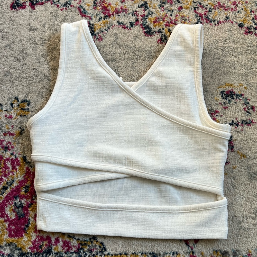 Roxy Criss Cross Crop Tank